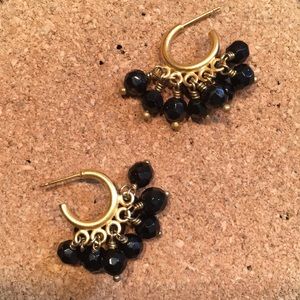 GLIMMERDREAM Onyx, 22K Vermeil & Sterling Posts
